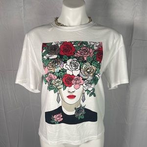 Frida Kahlo Inspired Graphic Shirt - Size L